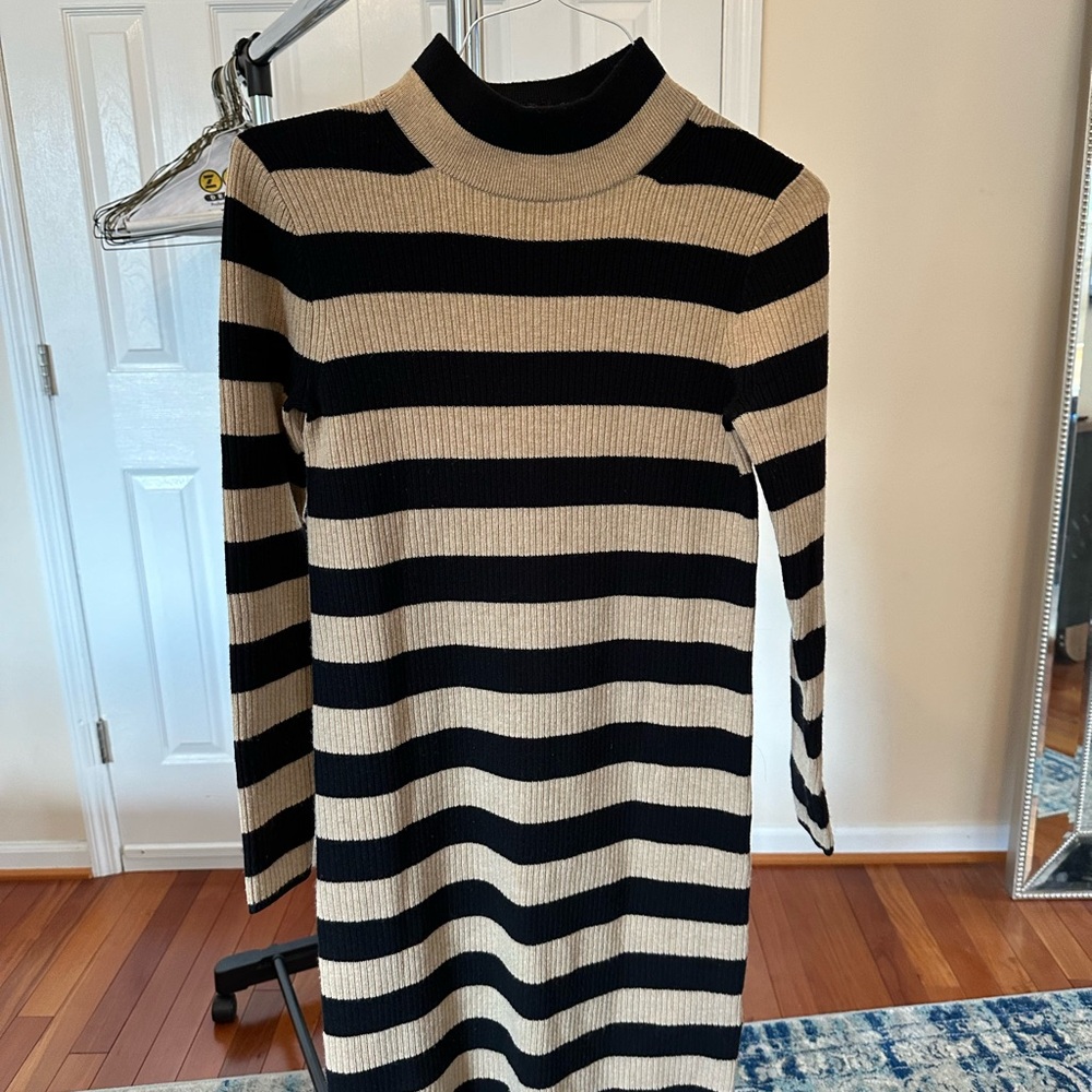 J Crew striped sweater dress